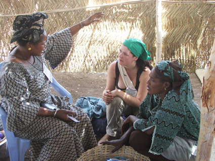 Isabel Vilalba no Foro de Soberanía Alimentaria de Nyéléni, celebrado en Mali en 2007