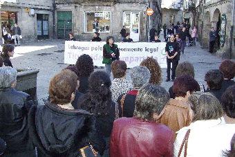Lidia na manifestación