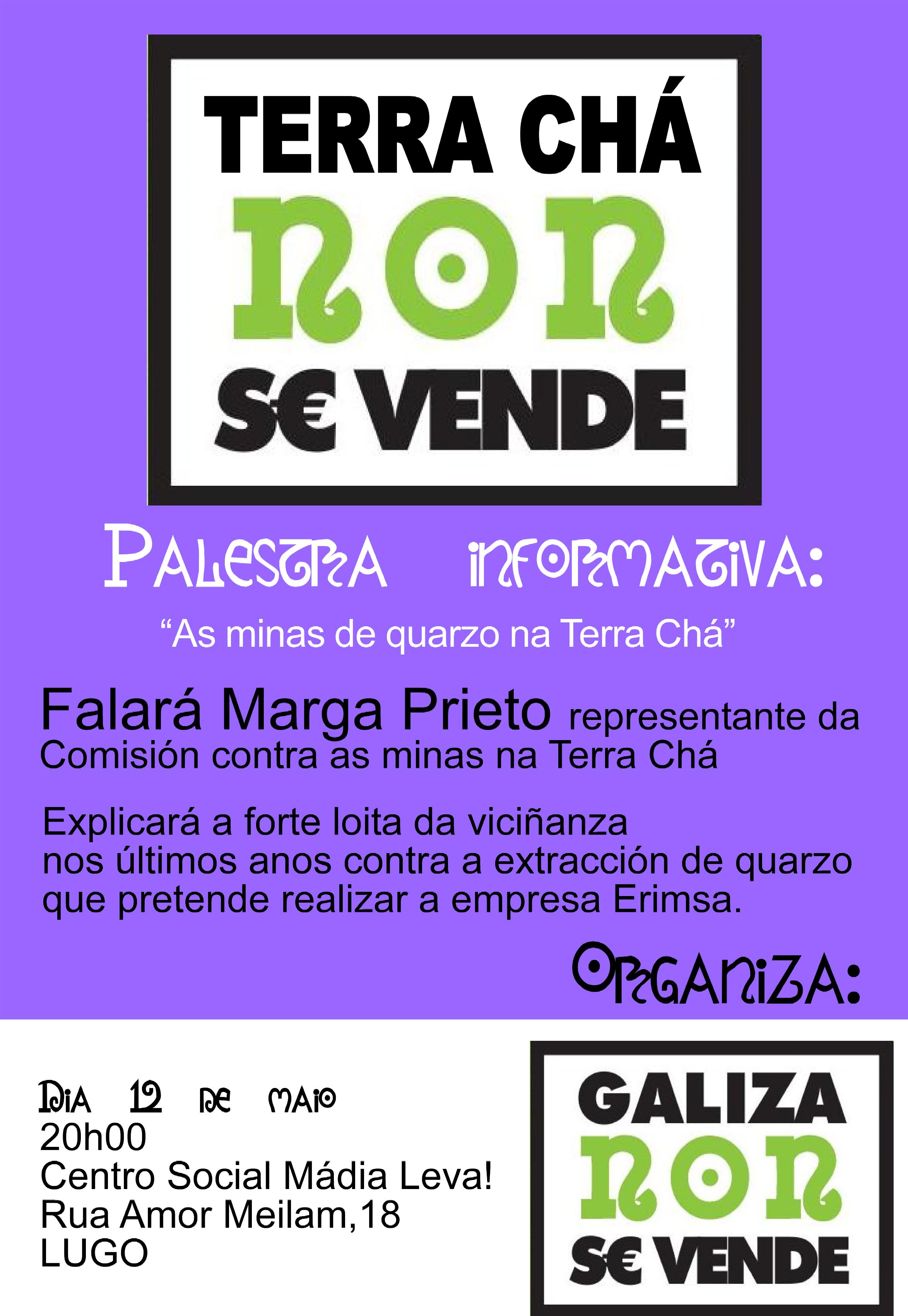cartaz terra chá madialeva