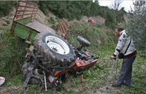 Muletas e tractor