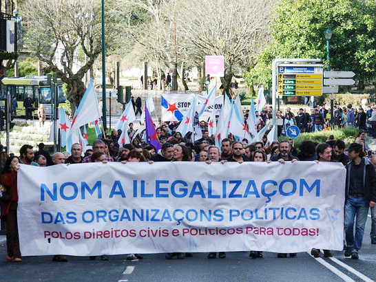 Manifestación apoio Causa Galiza