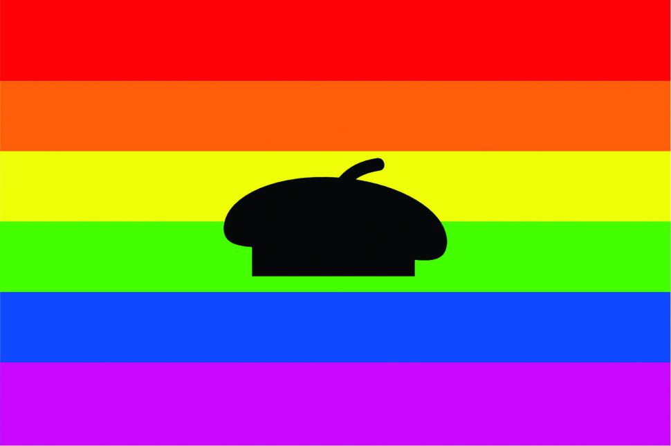 Bandeira LGTBI boina