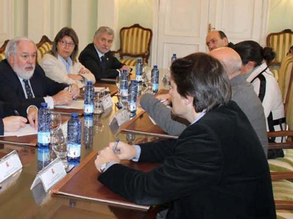Isabel Vilalba con Cañete