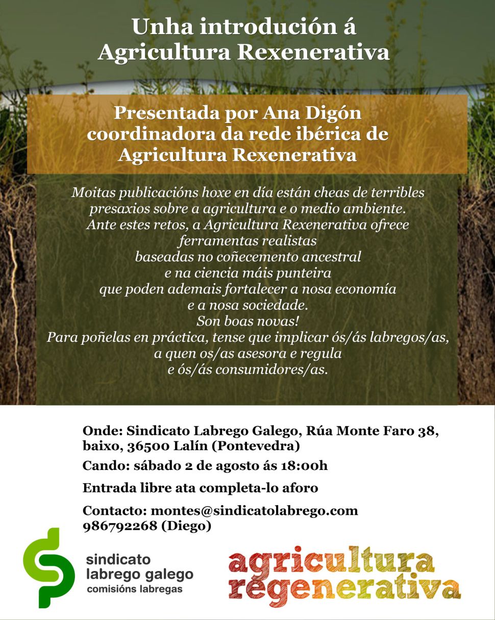Cartaz Introdución á Agricultura Rexenerativa