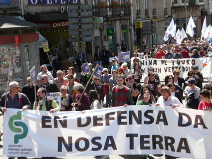 O SLG na manifestación