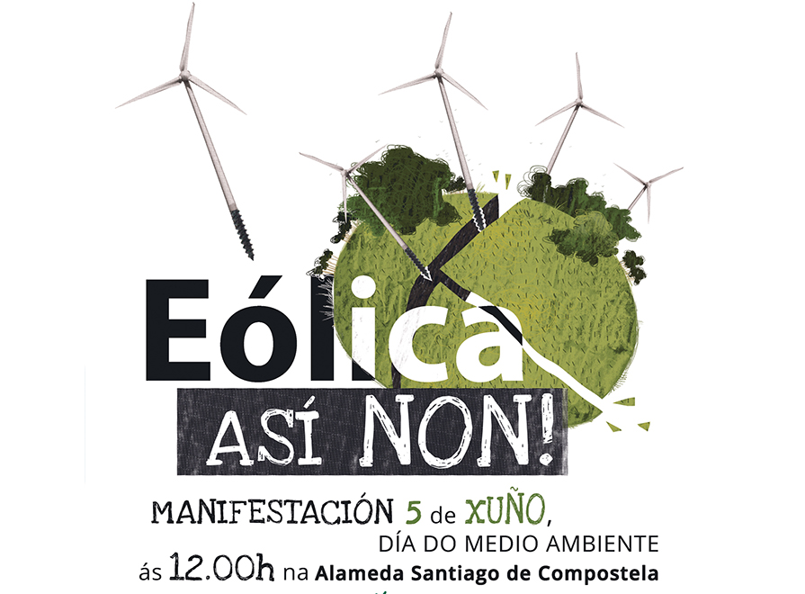 Marcha contra os eólicos