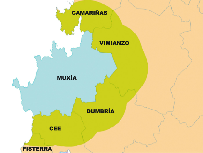 Mapa couza Galiza
