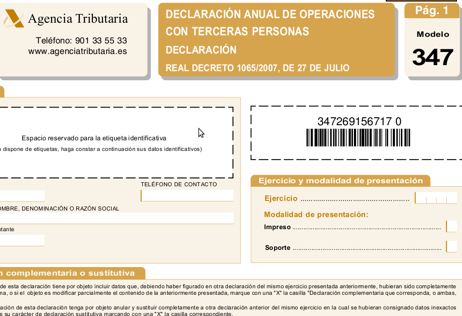 Modelo 347