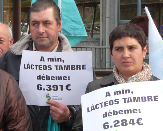 Protestas contra Lácteos Tambre