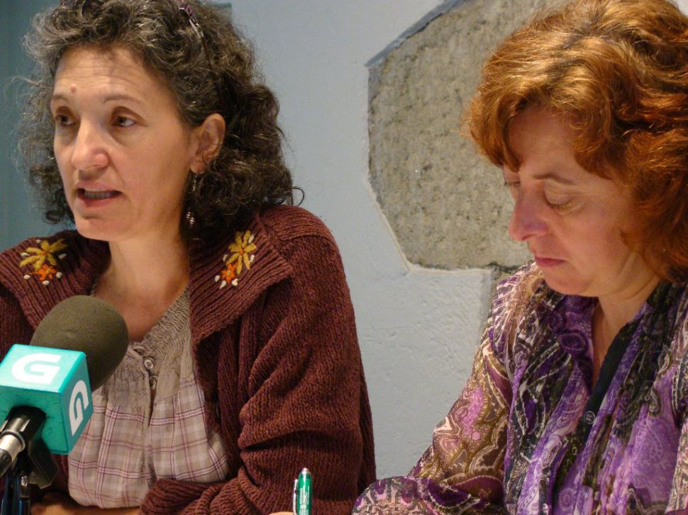 Senra e Freire na rolda de presentación das accións de rexeitamento informe GAN