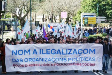 Manifestación apoio Causa Galiza