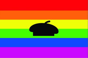 Bandeira LGTBI boina