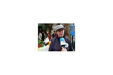 Carme Freire dende o mercado transparente celebrado en Compostela
