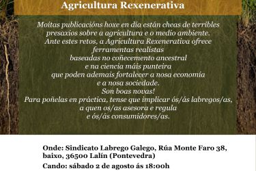 Cartaz Introdución á Agricultura Rexenerativa