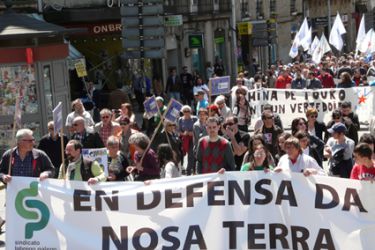 O SLG na manifestación