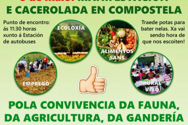 Manifestación 8 maio faun a salvaxe