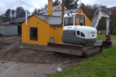 Obras na casa de Pilar