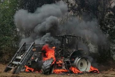 Incendio tractor