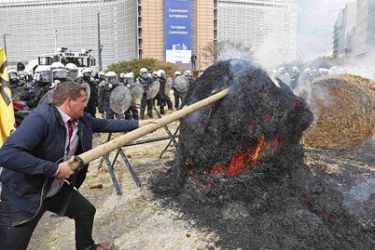 Protestas en Bruselas