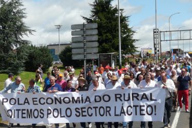 Manifestación sector lacteo