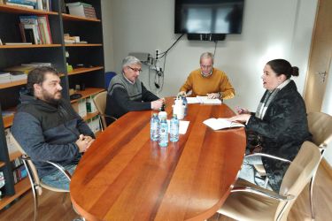 Reunión Isabel Vilalba, Santiago Cid con Balseiros