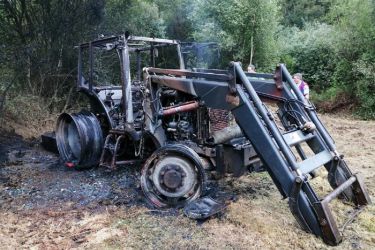 Tractor queimado